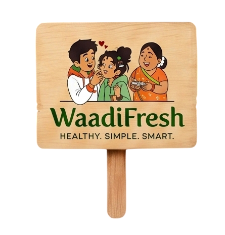 Waadi Fresh ready-to-eat pani puri brand illustration